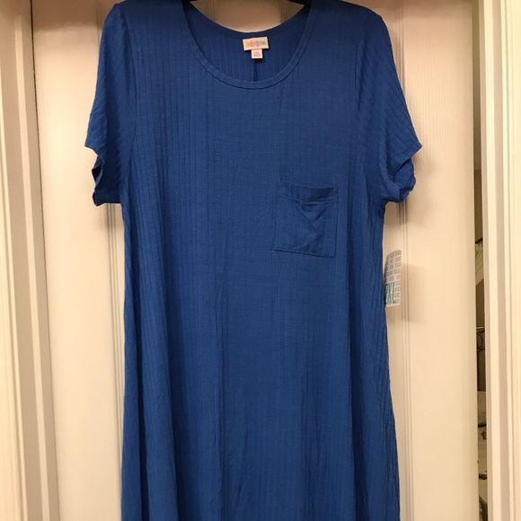 LuLaRoe Dresses & Skirts - NEW LISTING BNWT Lularoe 2XL Blue Carly Dress